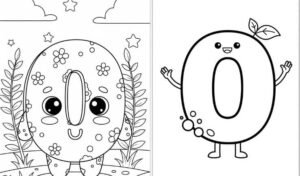 letter o coloring pages