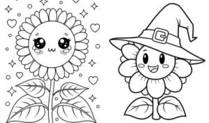 sunflower coloring pages